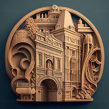 3D model Paris France (STL)